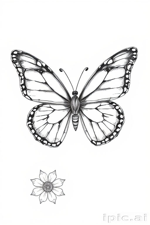 drawing of a butterfly