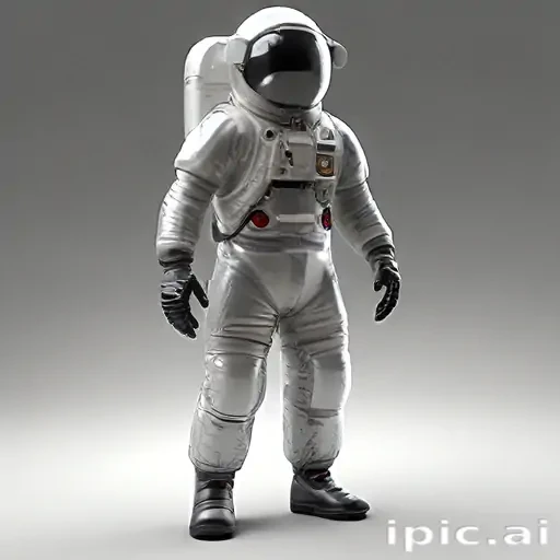 cartoon transparent astronaut suit