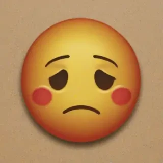 sad face emoji