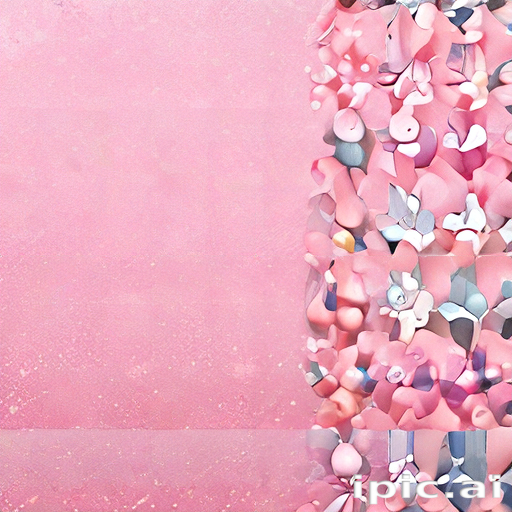 Whimsical Floral Patterns in Shades of Pink Creating a Dreamy Atmosphere