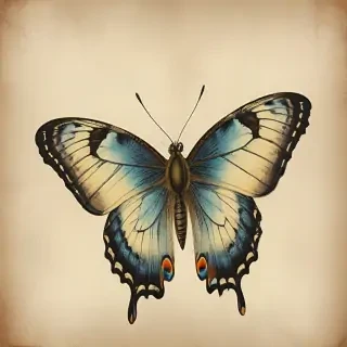vintage butterfly illustration