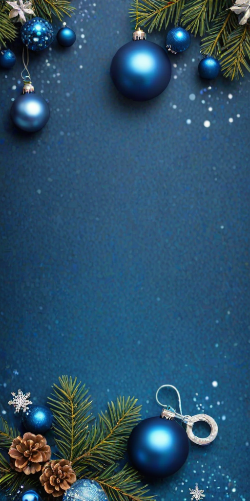 blue christmas bg