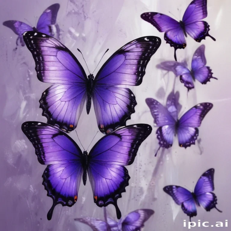 purple butterflies