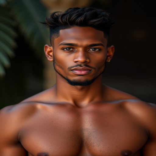 black male shirtless