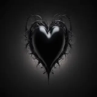 black heart background