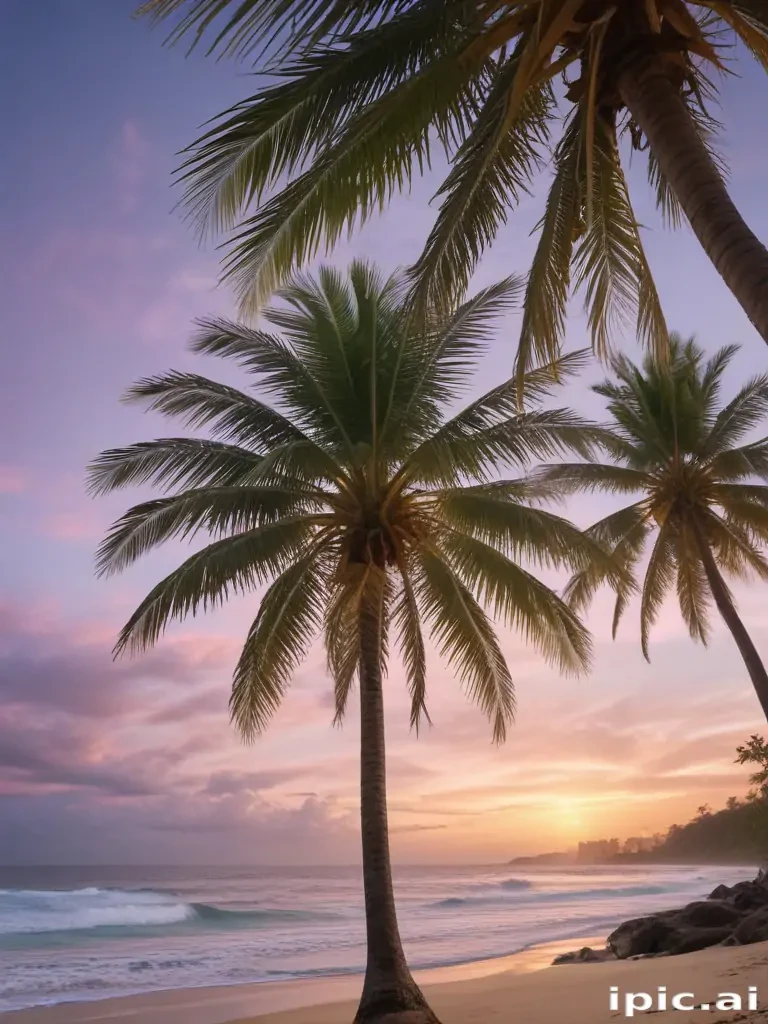 palm trees transparent