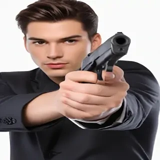 holding gun png