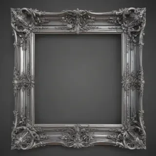 silver frame png