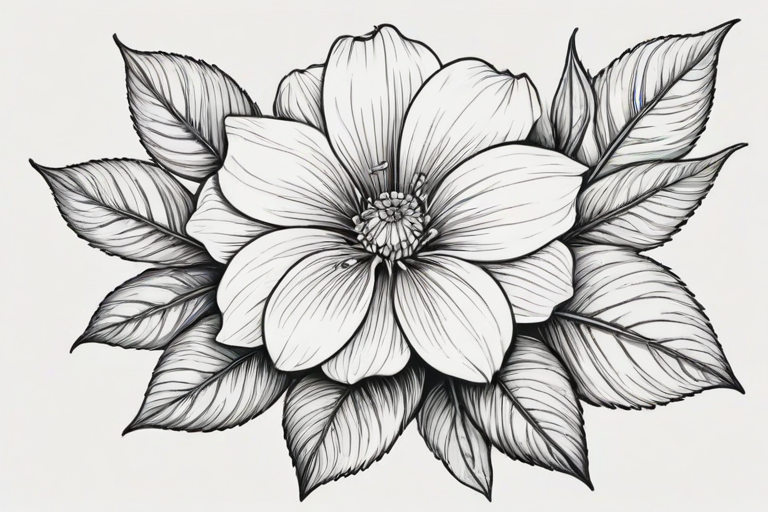 flower line art