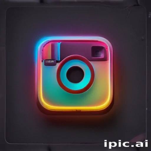 neon instagram logo