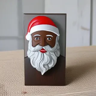 image of black santa