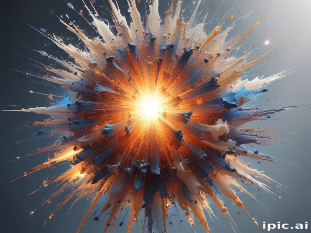 transparent explosion