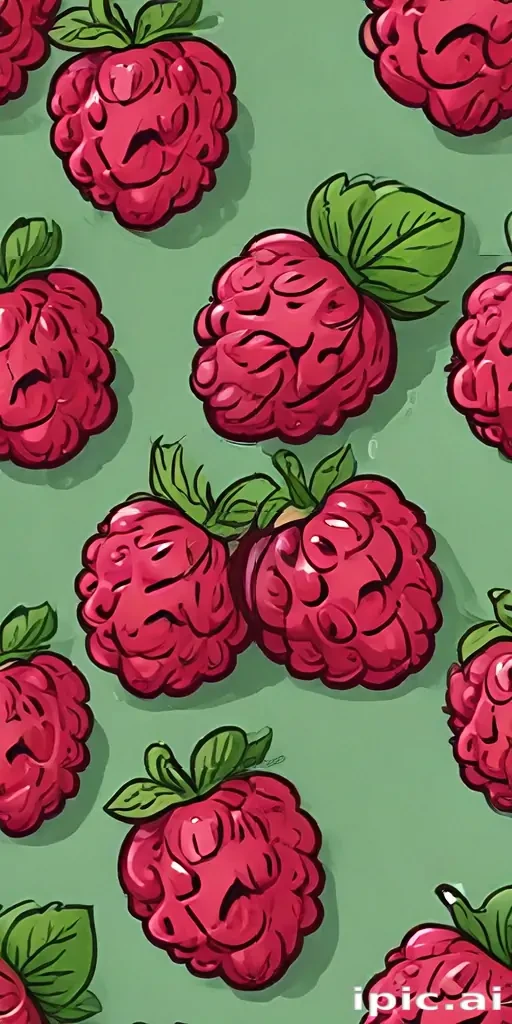 cartoon raspberry