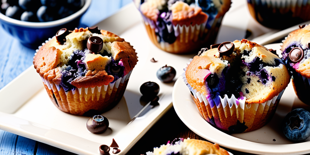 blueberry and choc chip muffins