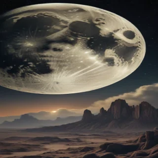 vintage moon art