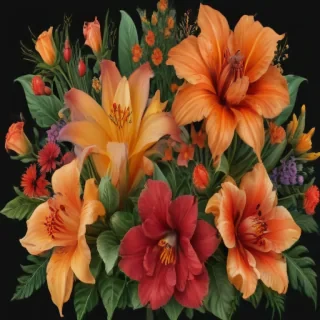 png border flower