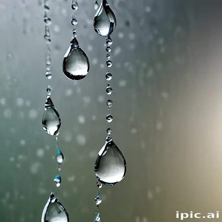 water droplets transparent