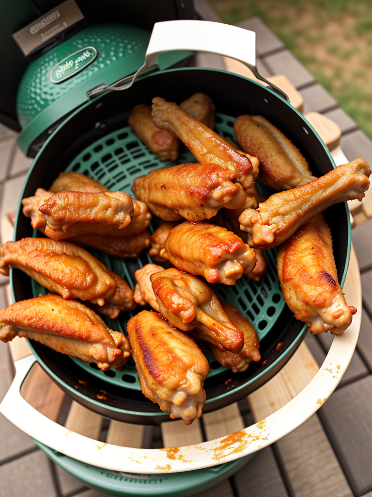 big green egg hot wings