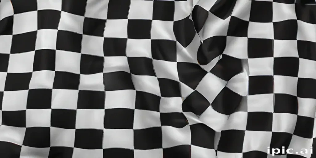 black and white checkered background