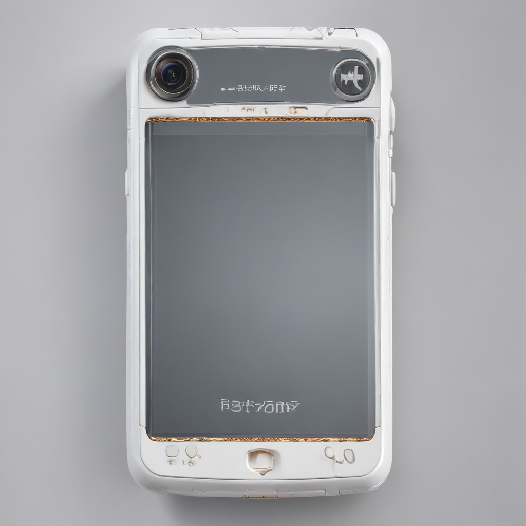 A Vintage Mobile Phone with a Unique Design and Retro Features.