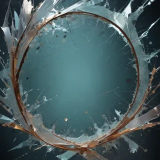 broken glass overlay