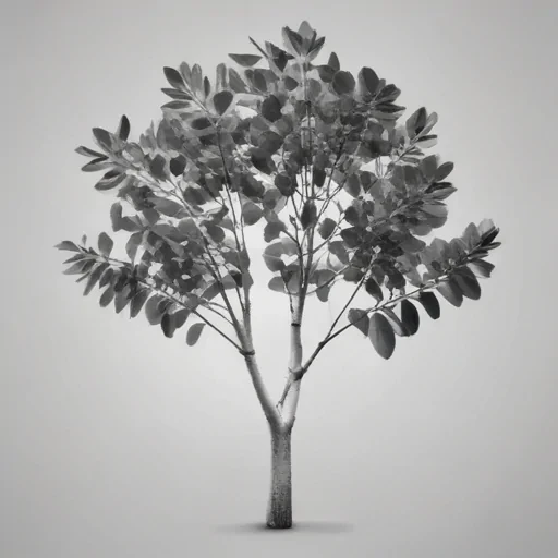 eucalyptus clipart black and white