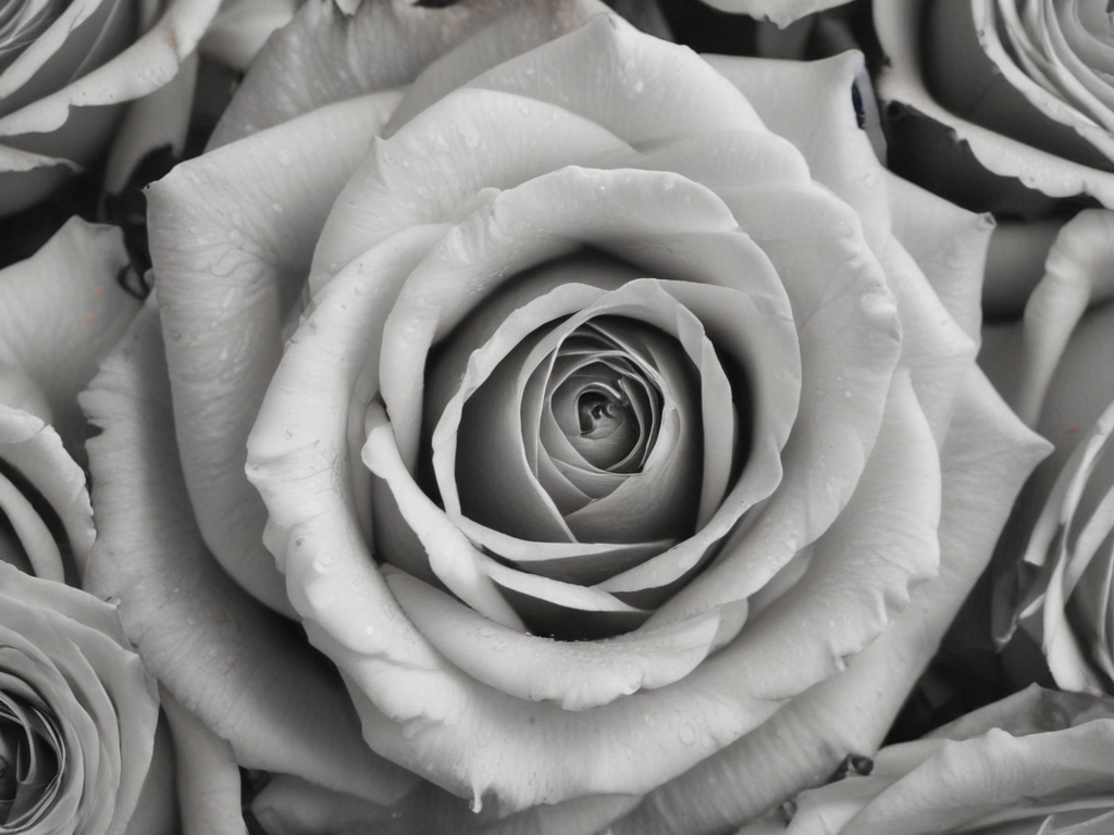Grey Red Roses Elegant Gray Roses in Bloom, Capturing the Beauty of Nature's Artistry