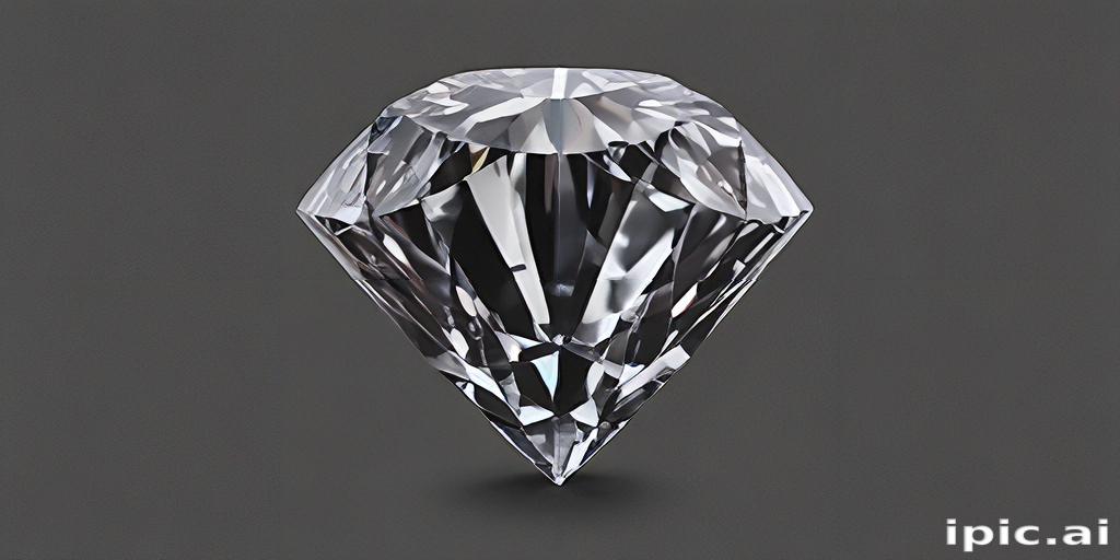Stunning Brilliant-Cut Diamond Sparkling Elegantly Against a Dark ...