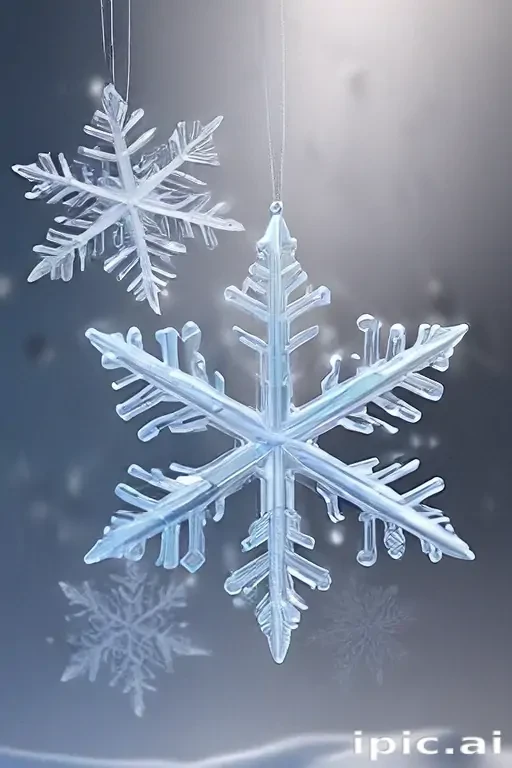 transparent snowflakes