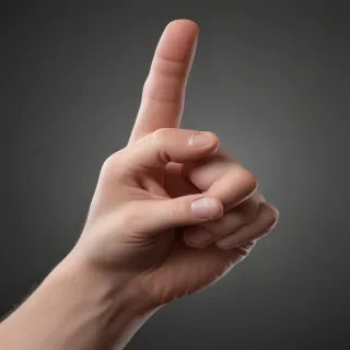 pointing finger png