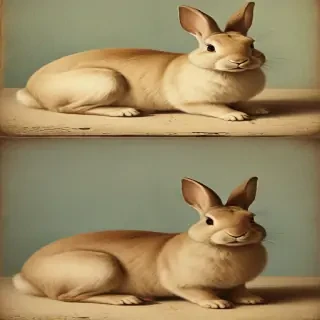 vintage rabbit images