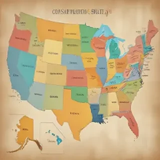 usa map states
