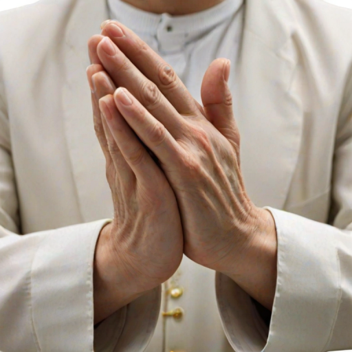 praying hands transparent