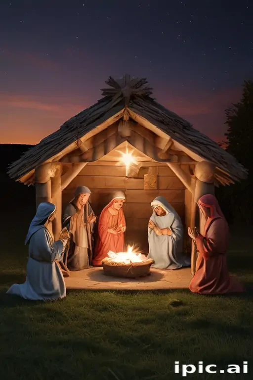 free christmas nativity scene