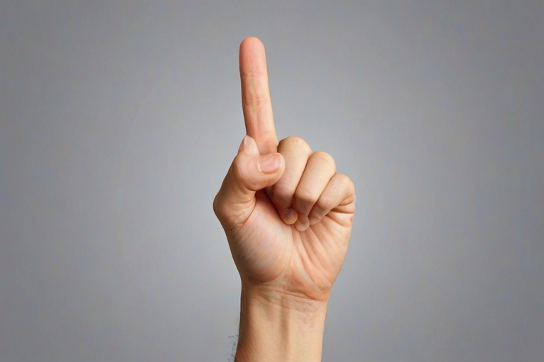 middle finger background