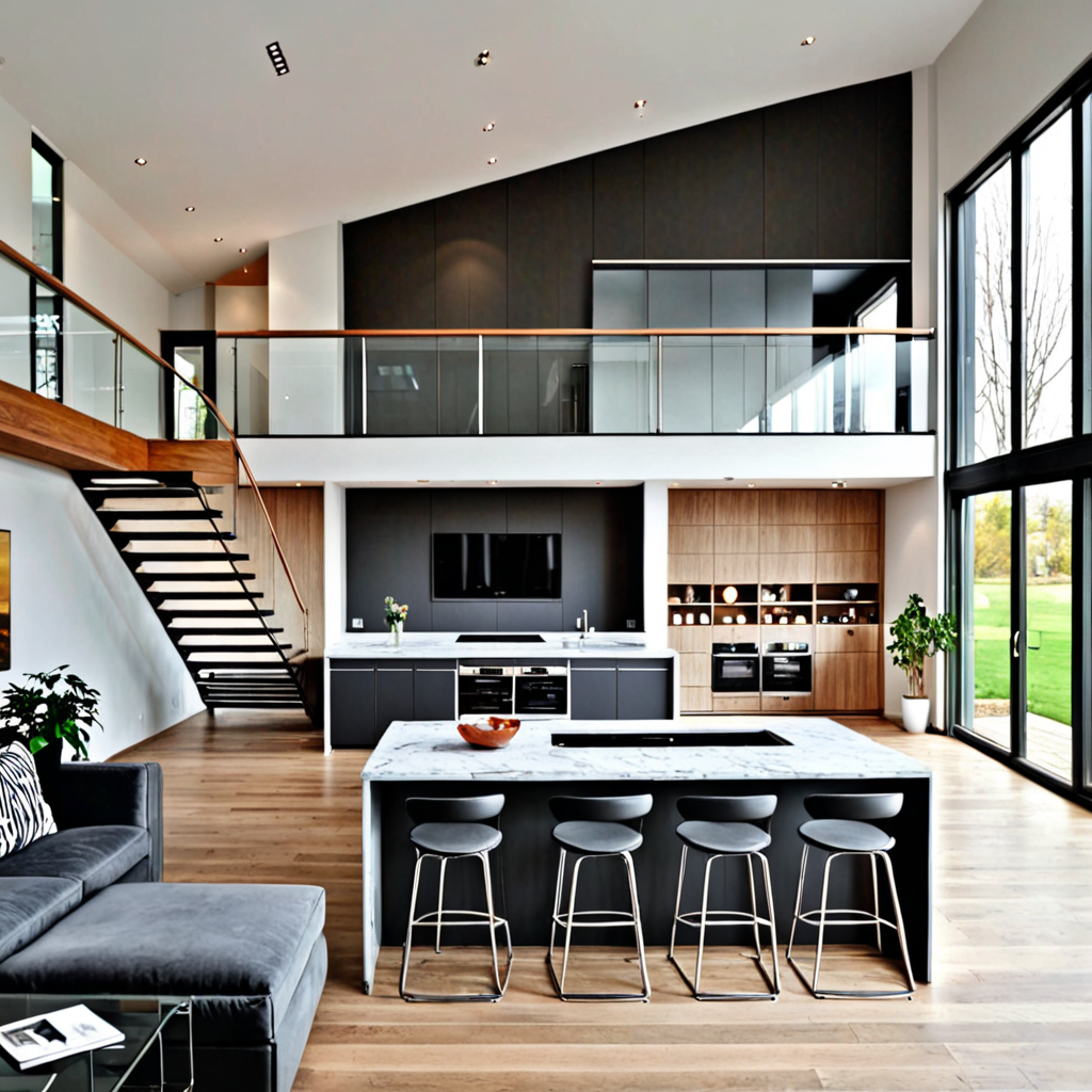 Contemporary 2 storey interior