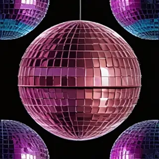 transparent disco ball