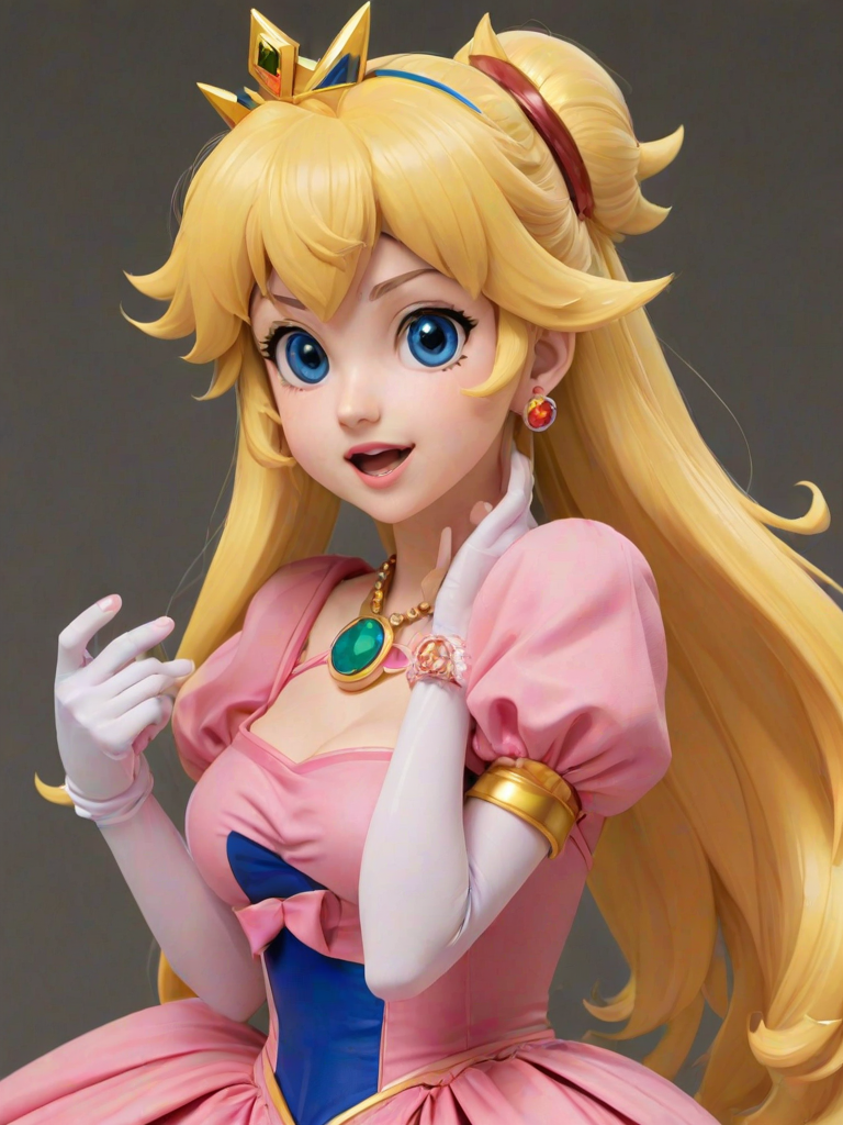 boop, poking, Princess Peach, solo focus, offscreen character, hand, source_anime