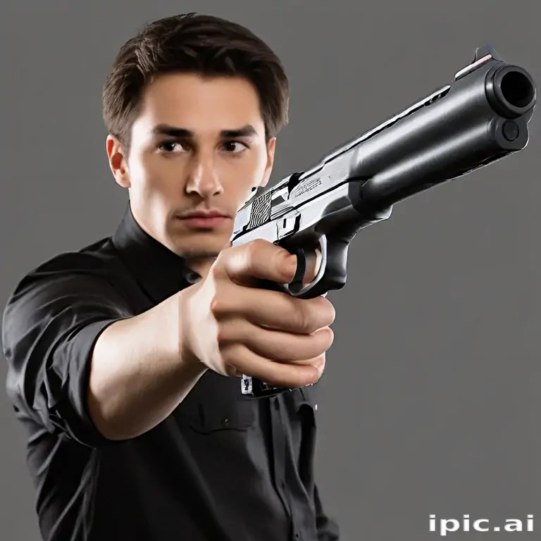 holding gun png