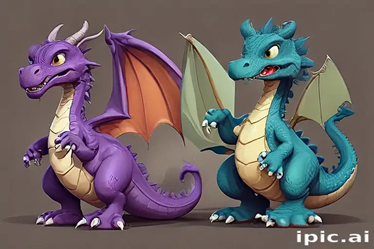 cartoon dragons