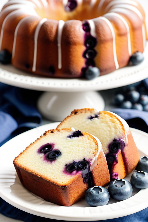 blueberry sour cream pound cake