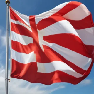 red and white flag