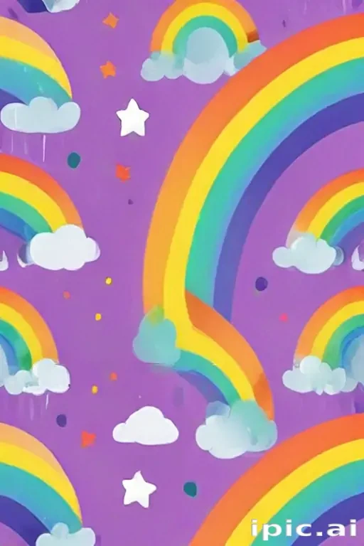 cute rainbow background