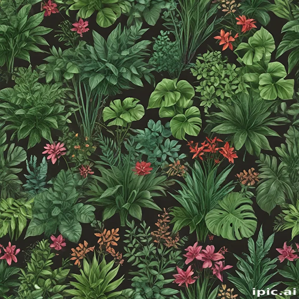 plants no background