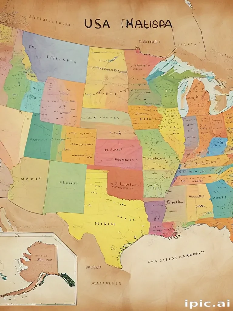 usa map states