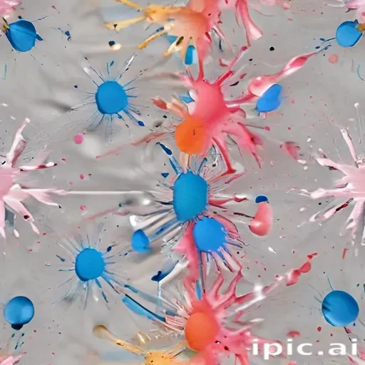 transparent paint splatter