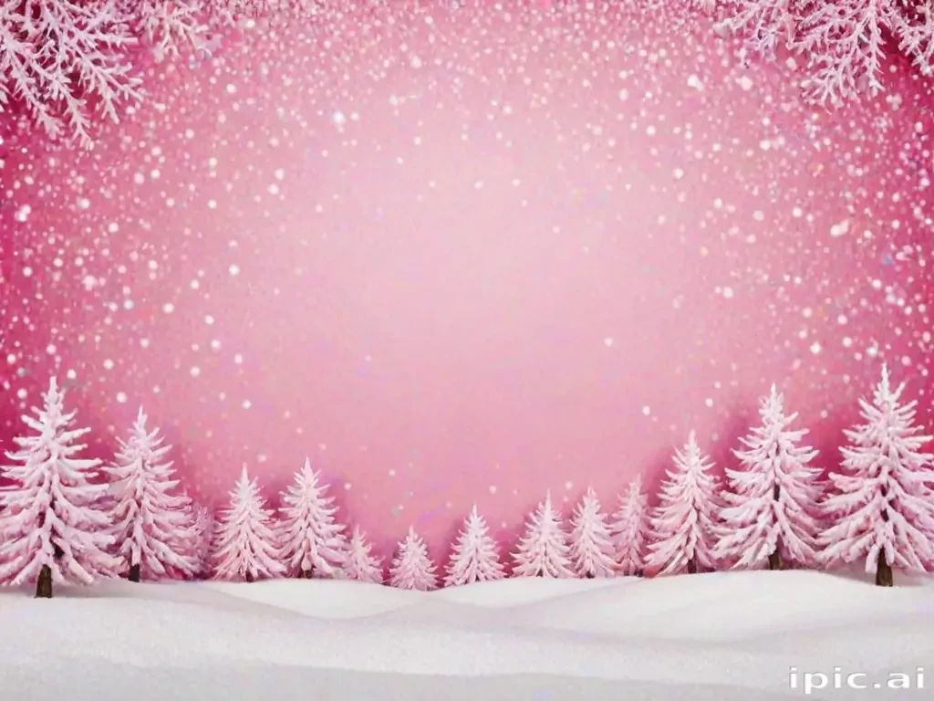 pink winter background