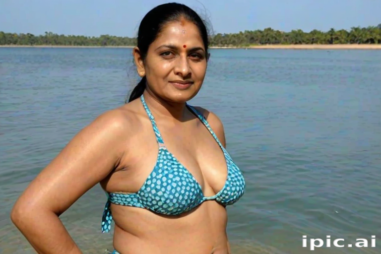 indian aunty in bikini