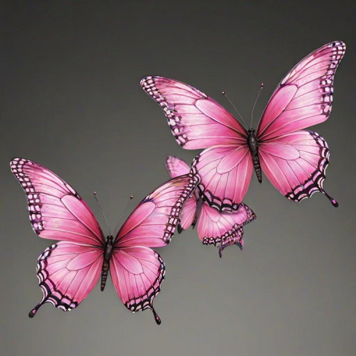 pink butterflies png