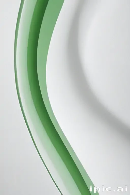 white and green background